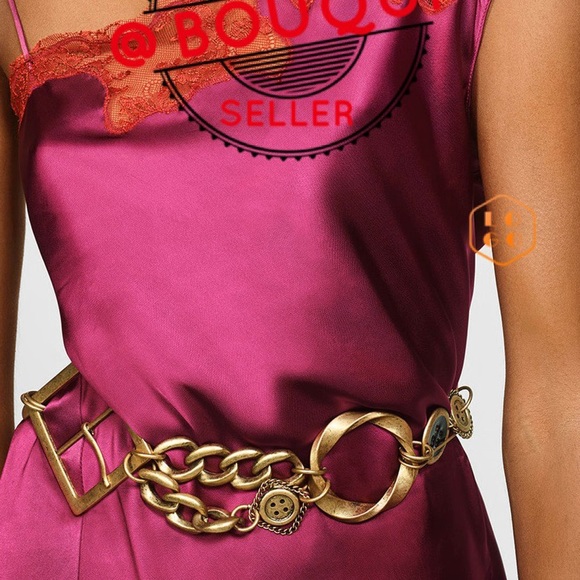 ZARA LIMITED EDITION LEATHER LARGE BUCKLE BELT - Picture 6 of 7